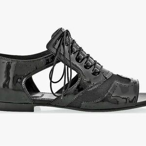 Givenchy Black Patent Sandal